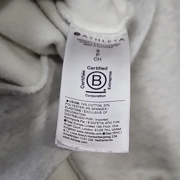 Athleta Power of She Crewneck Womens Sweater Light Gray Small - Picture 9 of 10